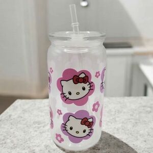 Hello Kitty Flower 16 oz Tumbler with Straw